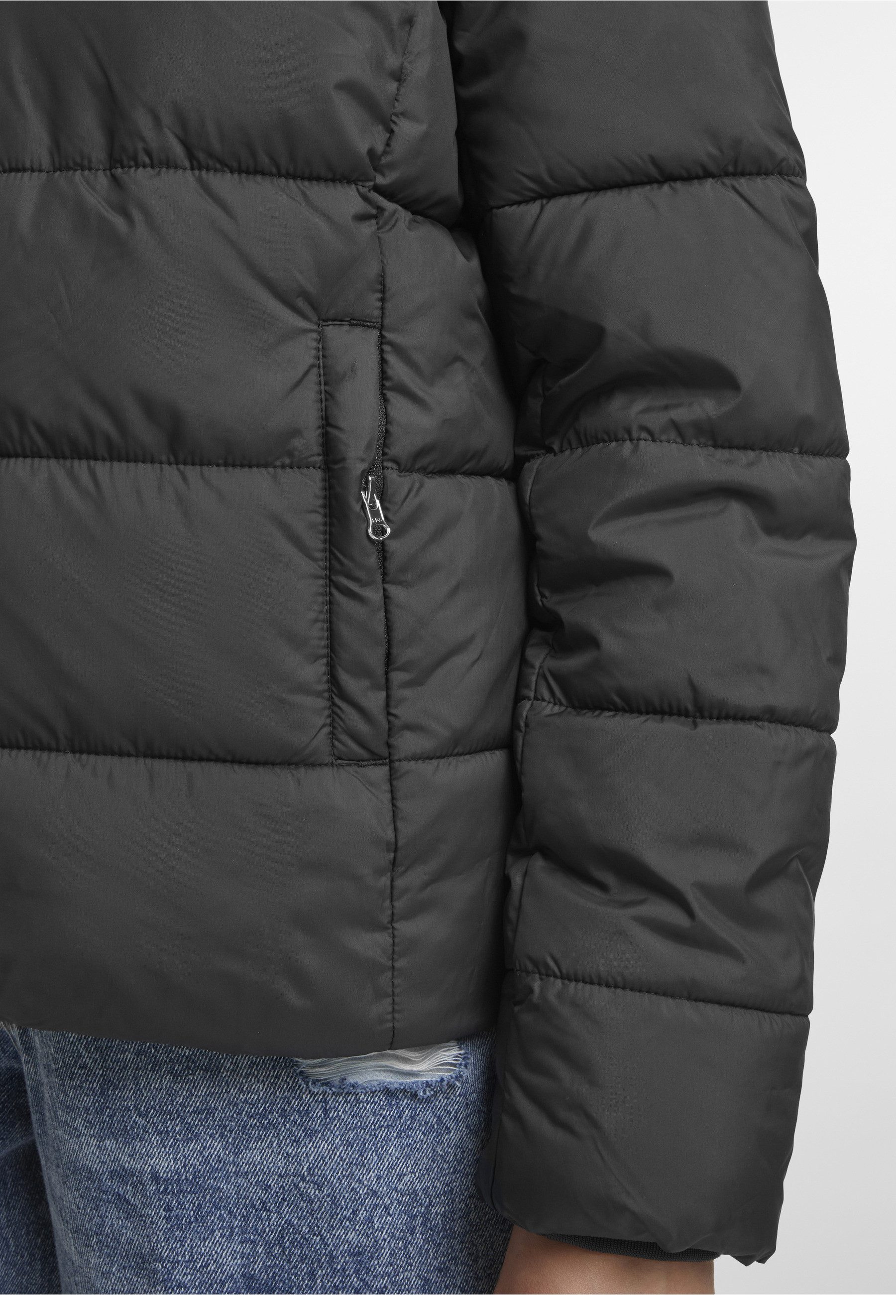 URBAN CLASSICS Winterjacke Urban Classics Ladies Short Puffer Jacket With Hood (1-St)