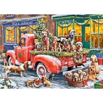 Trefl Puzzle Trefl 20170 Wood Craft Santas little Helpers, 1000 Puzzleteile, Made in Europe