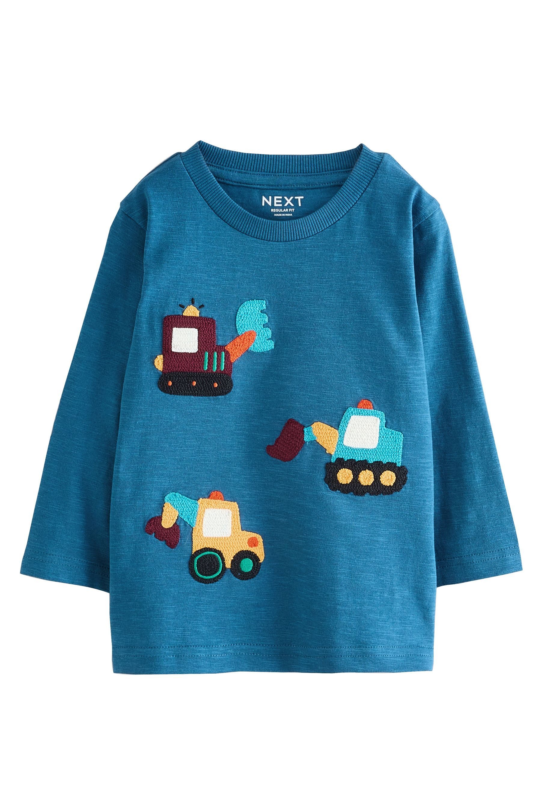 Next Langarmshirt Langärmeliges Shirt mit Applikation günstig online kaufen
