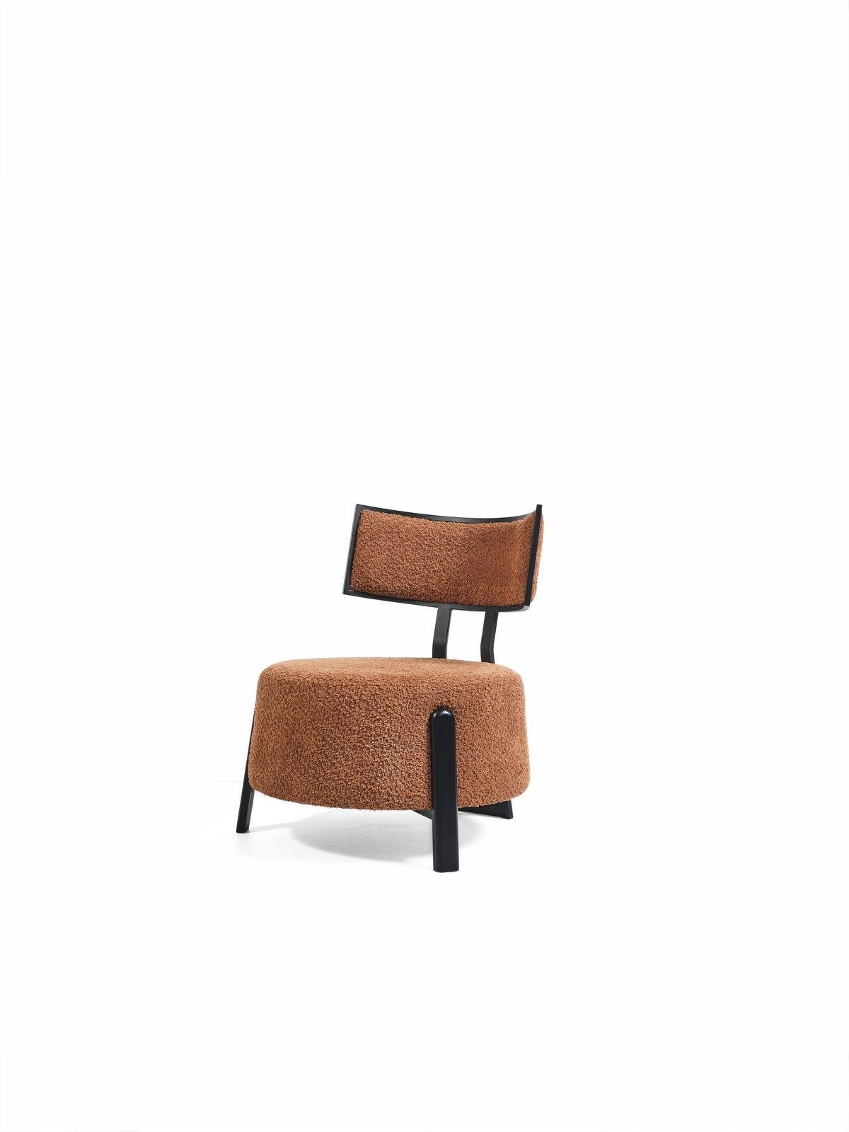 JVmoebel Esszimmerstuhl Luxus Design Polster Stuhl Stühle Sitz Esszimmer Holz Textil (1 St), Made in Europe