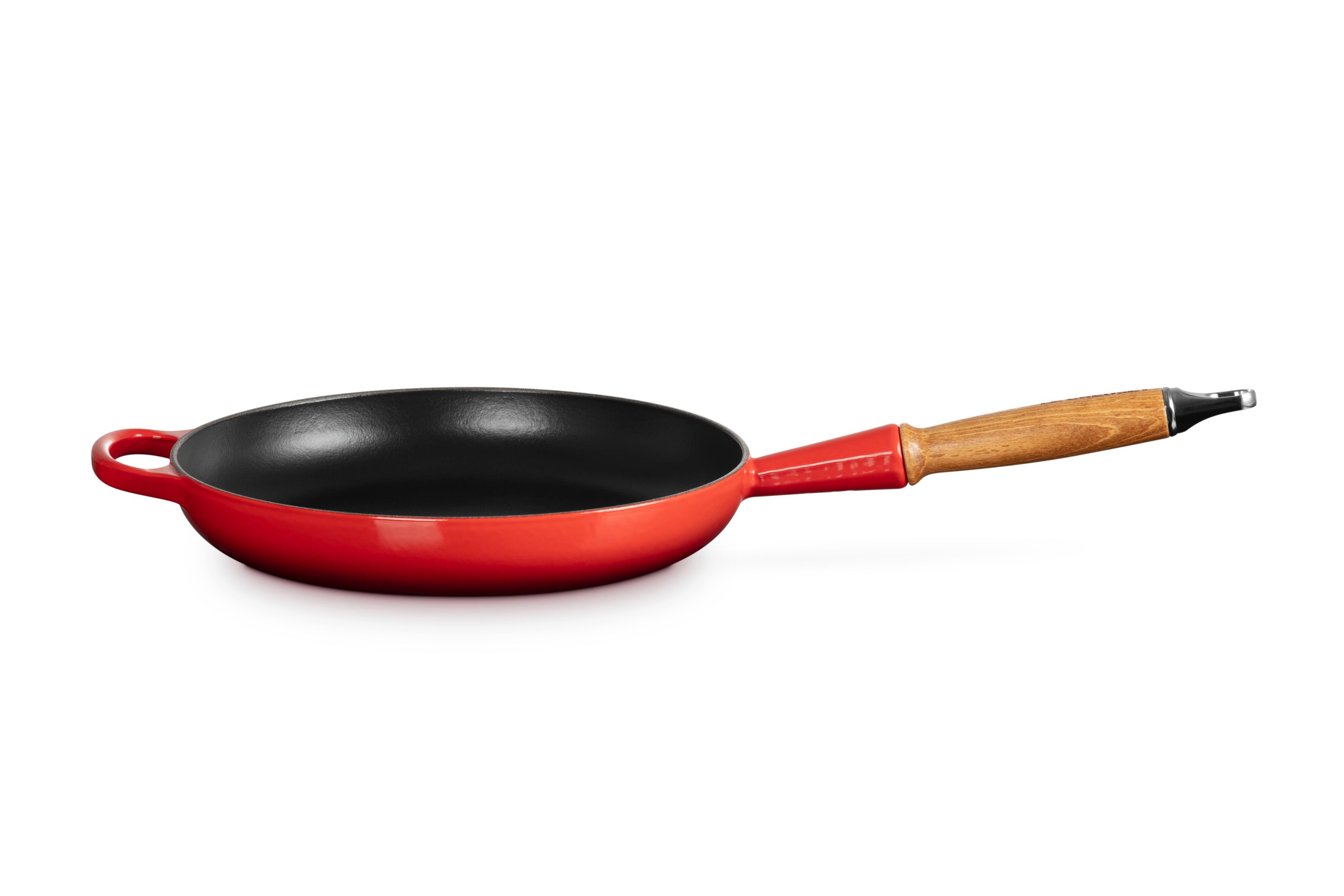 LE CREUSET Bratpfanne Signature Gusseisen mit Holzgriff