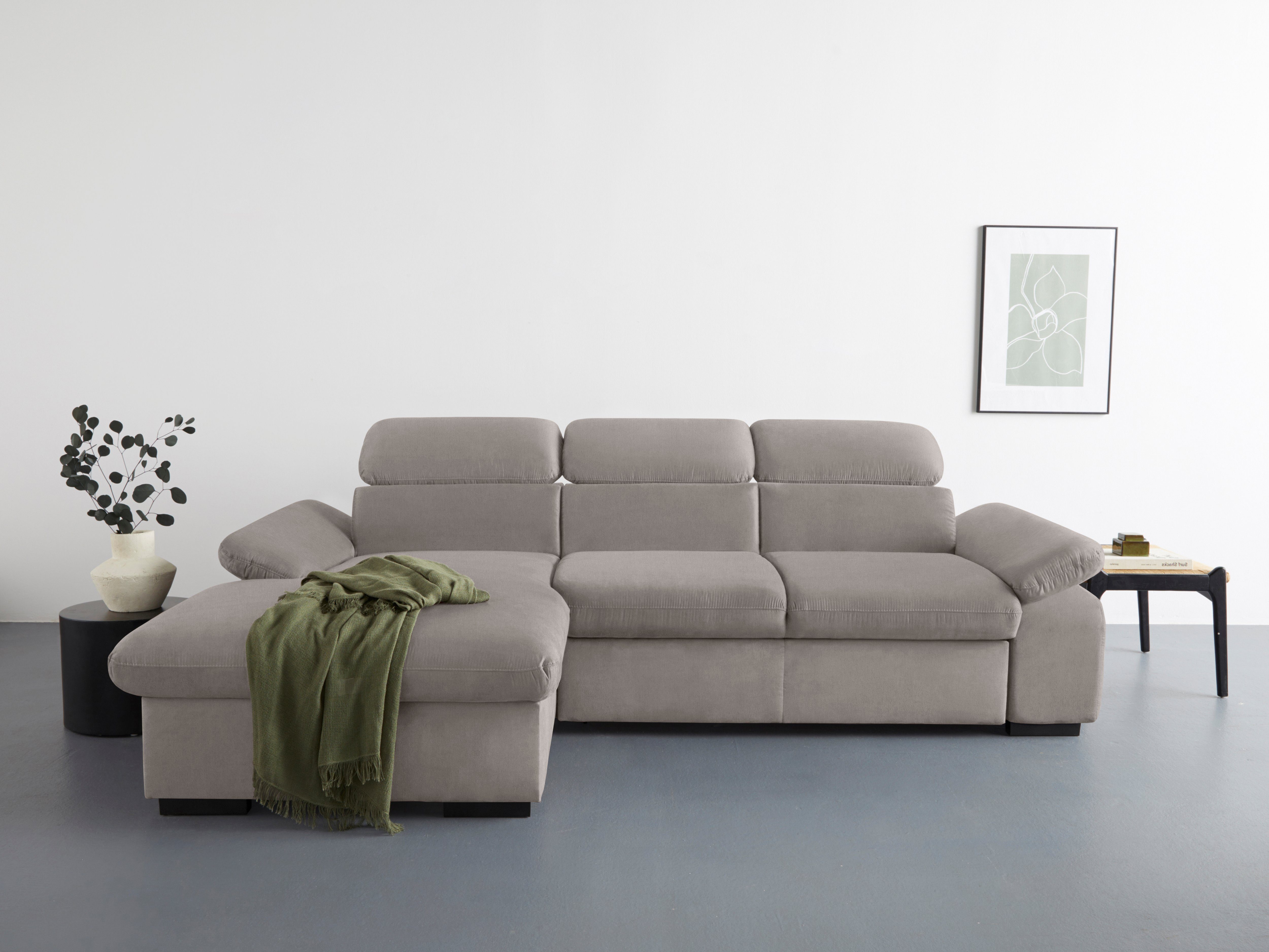 COTTA Ecksofa Lola L-Form mit Kopfteilfunktion günstig online kaufen