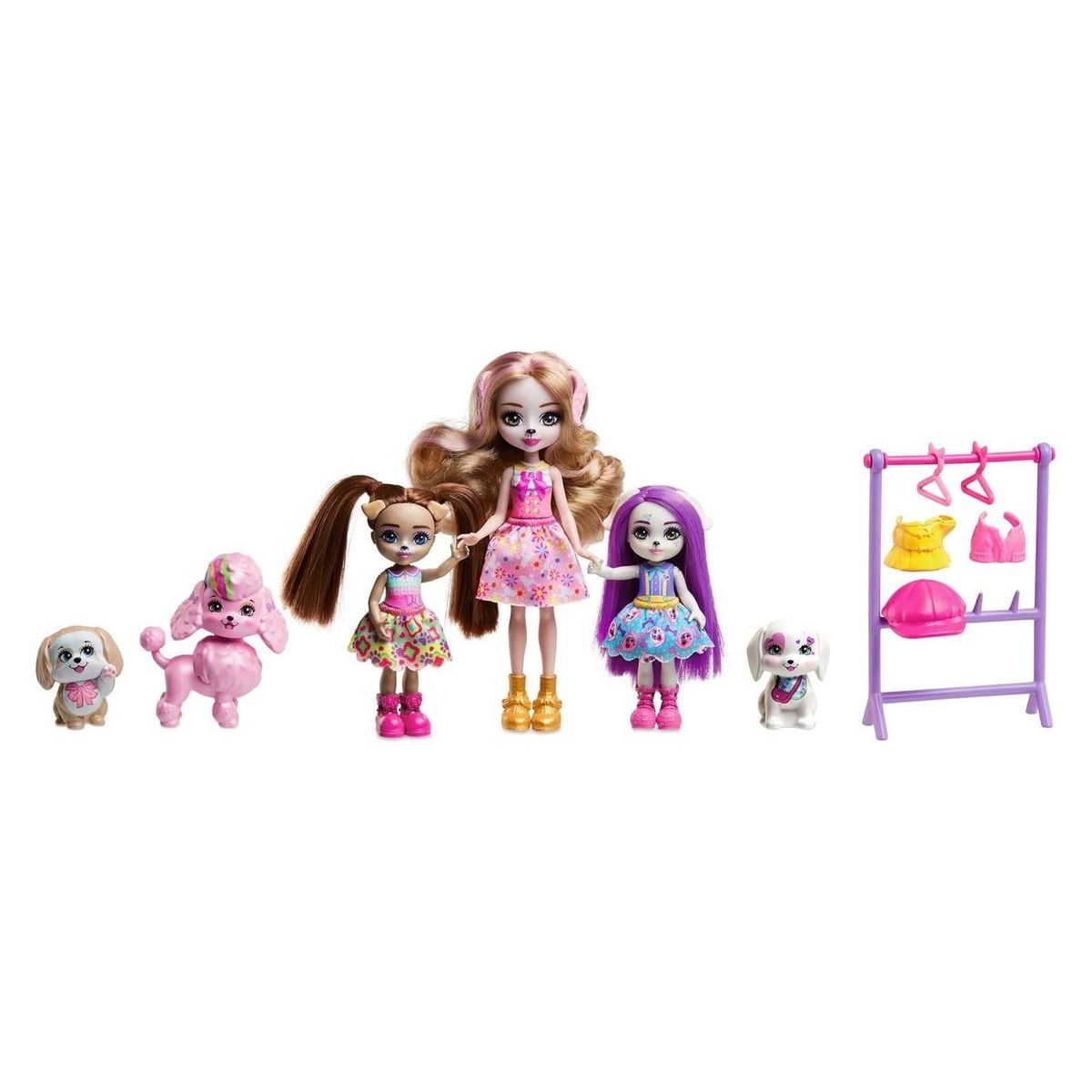 Mattel® Spielwelt Mattel HNV26 - Enchantimals - Glam Party - Spielset, Dwyla Dog & Hunde
