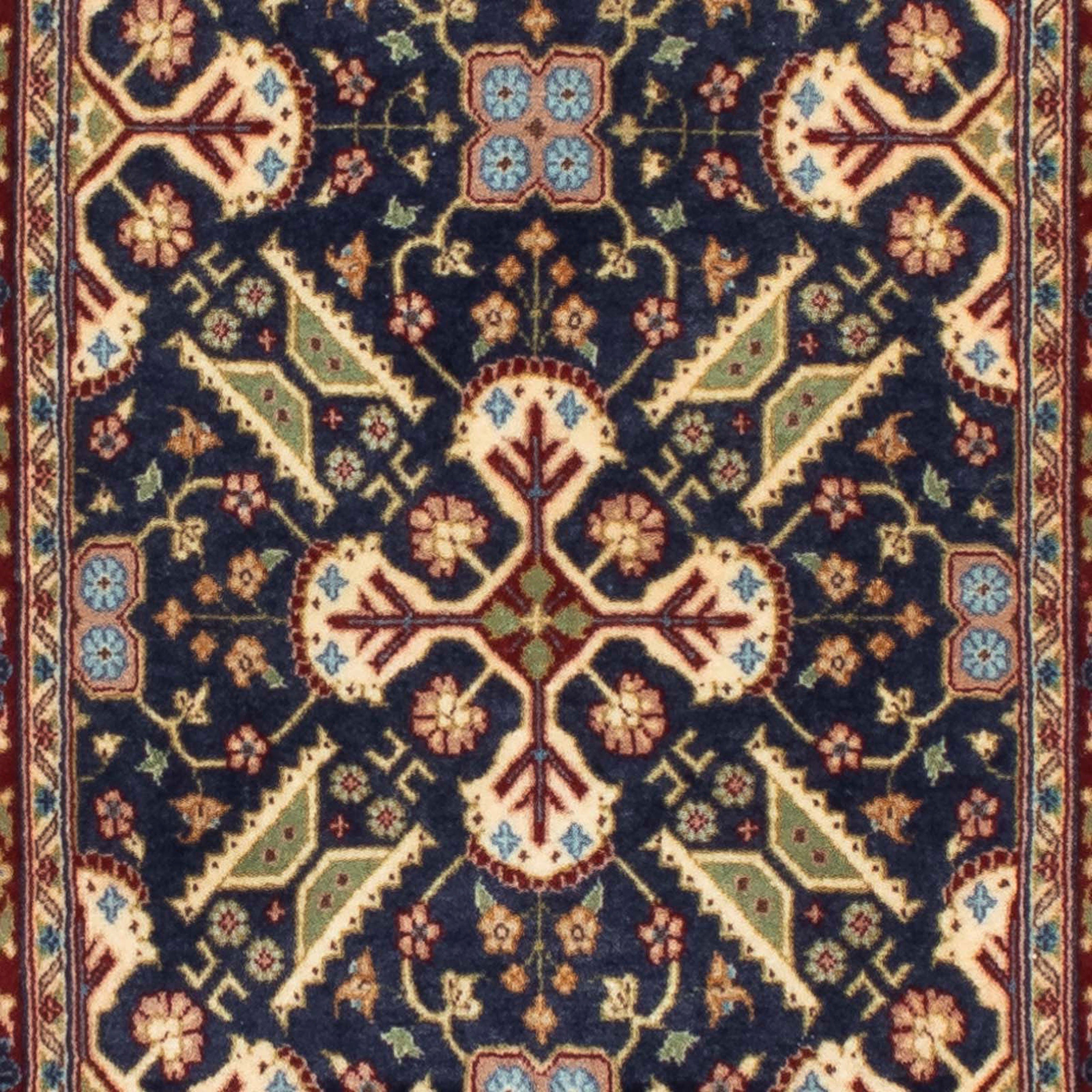 Orientteppich Perser Handgeknüpft, Einzelstück morgenland, mit - Höhe: - mm, 10 - rechteckig, x Zertifikat 200 Ghom mehrfarbig, cm 51 Wohnzimmer