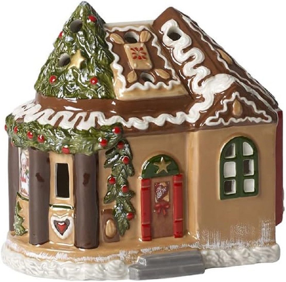 Villeroy & Boch Windlicht 6538 - North Pole Express Lebkuchenhaus, 16 x 12 x 16 cm (1 St)