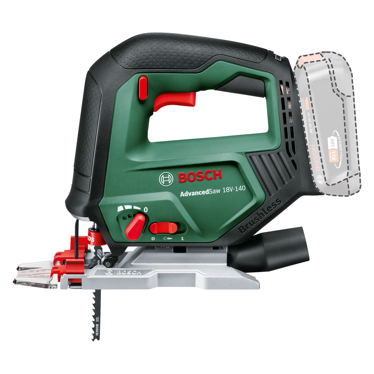 Bosch Home & Garden Akku-Stichsäge AdvancedSaw 18V-140, im Karton, ohne Akk günstig online kaufen