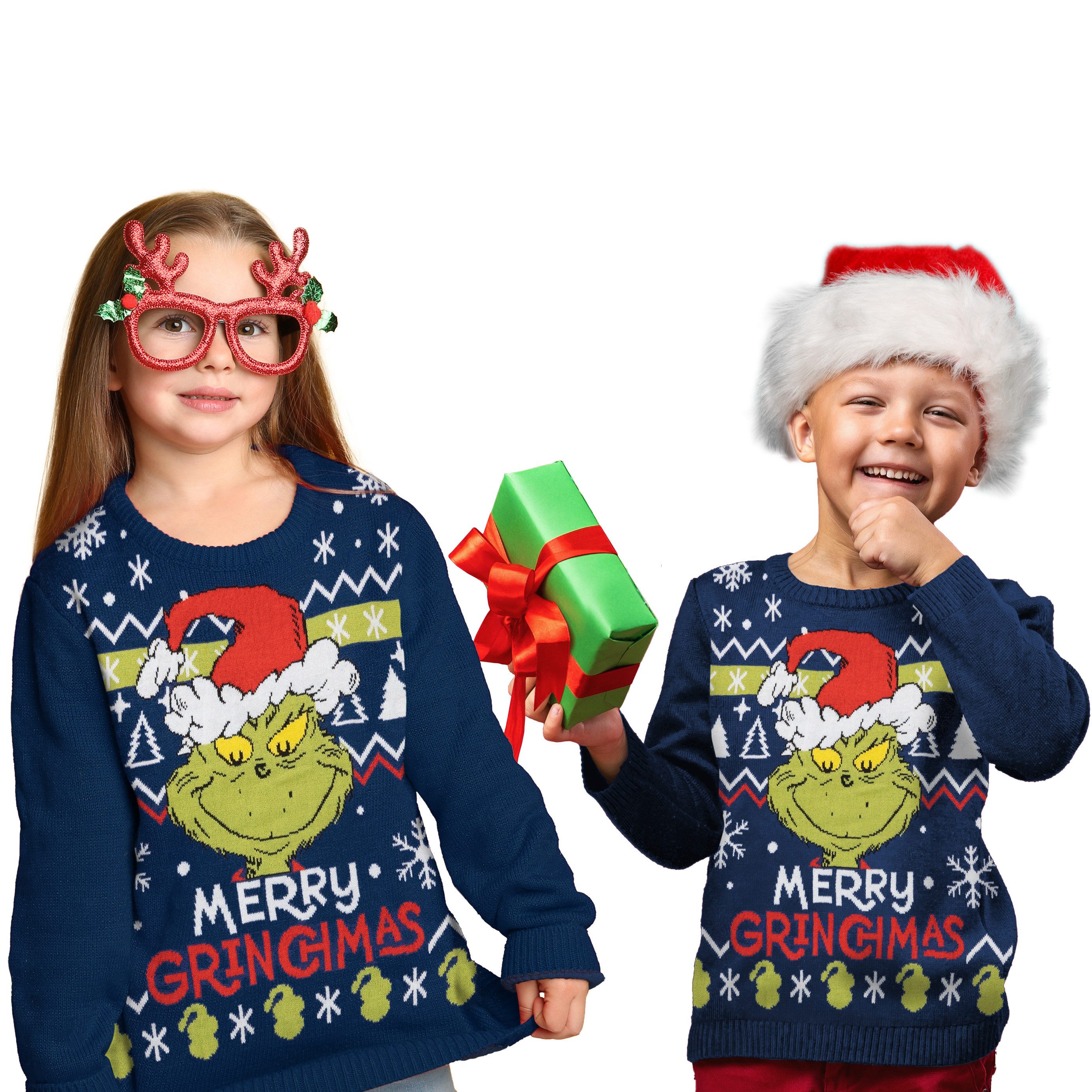 United Labels® Weihnachtspullover The Grinch Weihnachtspullover Strick Pullover Ugly Christmas Sweater