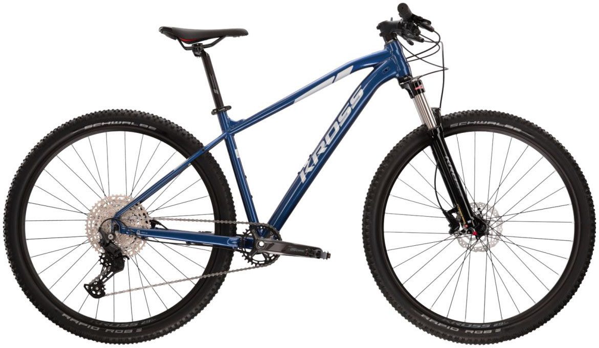 Kross Mountainbike KROSS MTB Hardtail Level 5.0 29" blau 11 Gänge, 11 Gang Shimano DEORE M5100 Schaltwerk, Kettenschaltung