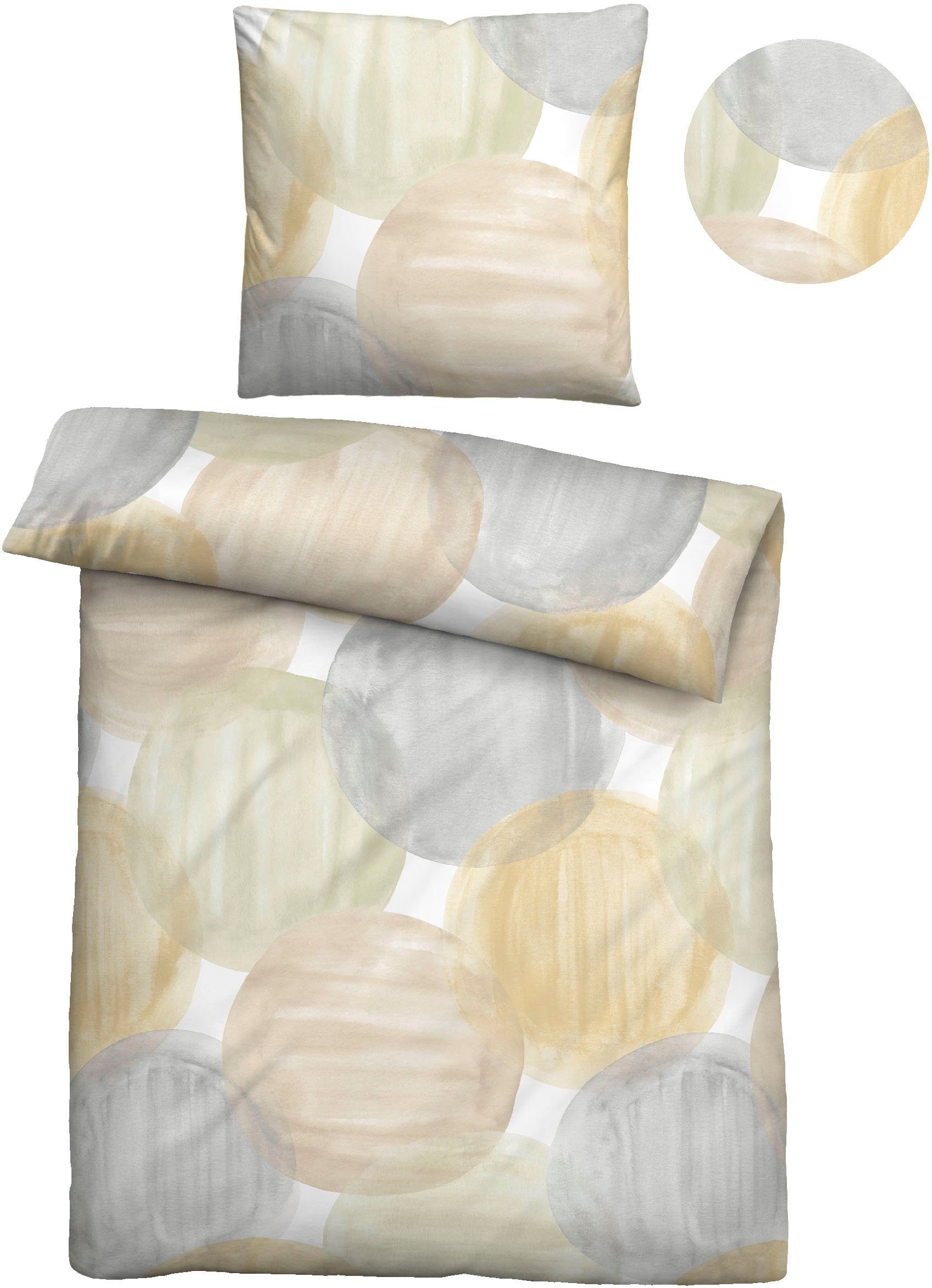 Biberna Bettwäsche Laura, Mako-Satin, 2 teilig, günstig online kaufen