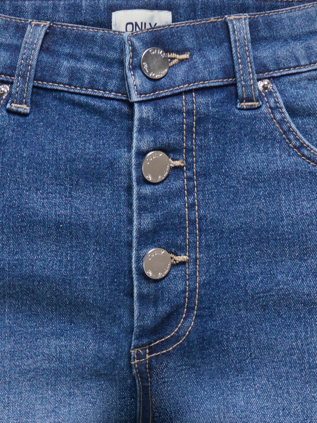 ONLY Jeansshorts ONLJESSIE MID VIS BUT SHORTS DNM Baumwollmischung