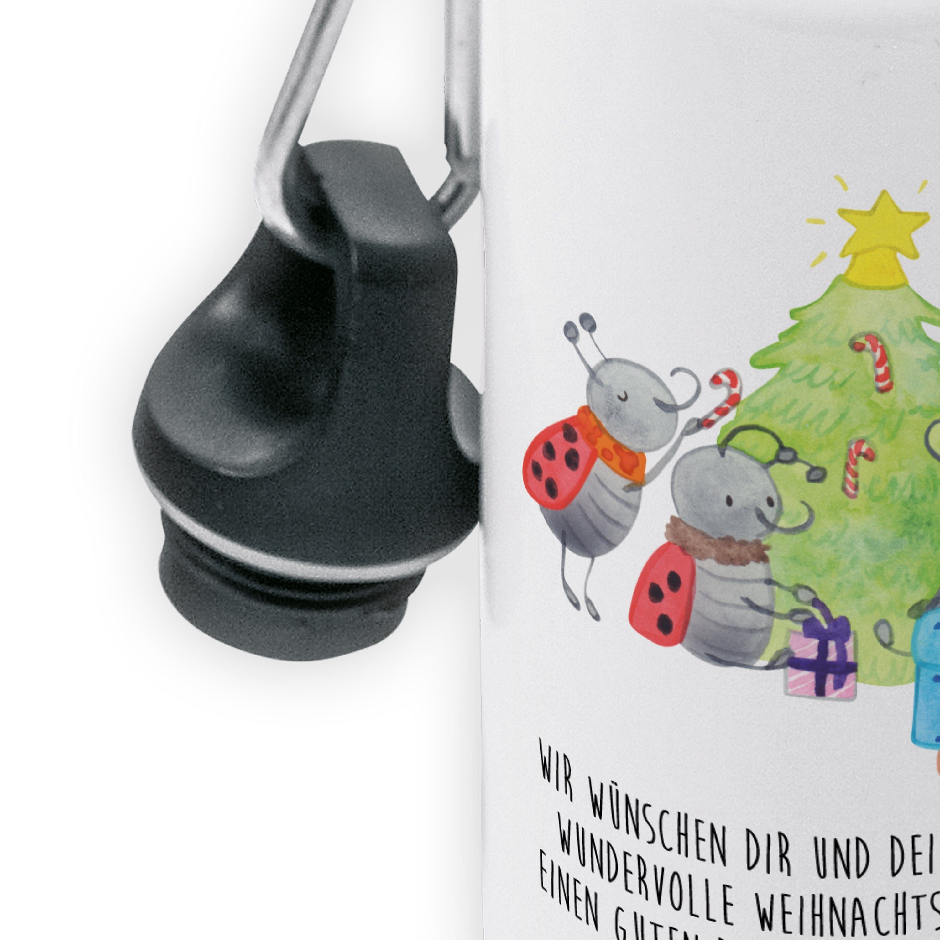 Flasche, Smörle Kindergarten & Weihnachten Panda Weiß Geschenk, - Mr. Trinkflas Mrs. Trinkflasche -