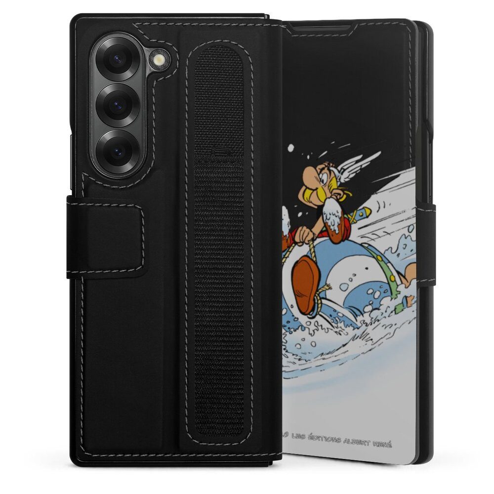 DeinDesign Handyhülle Asterix Obelix Kindheit Astérix & Obélix Luge, Samsung Galaxy Z Fold 6 Hülle Handy Flip Case Wallet Cover