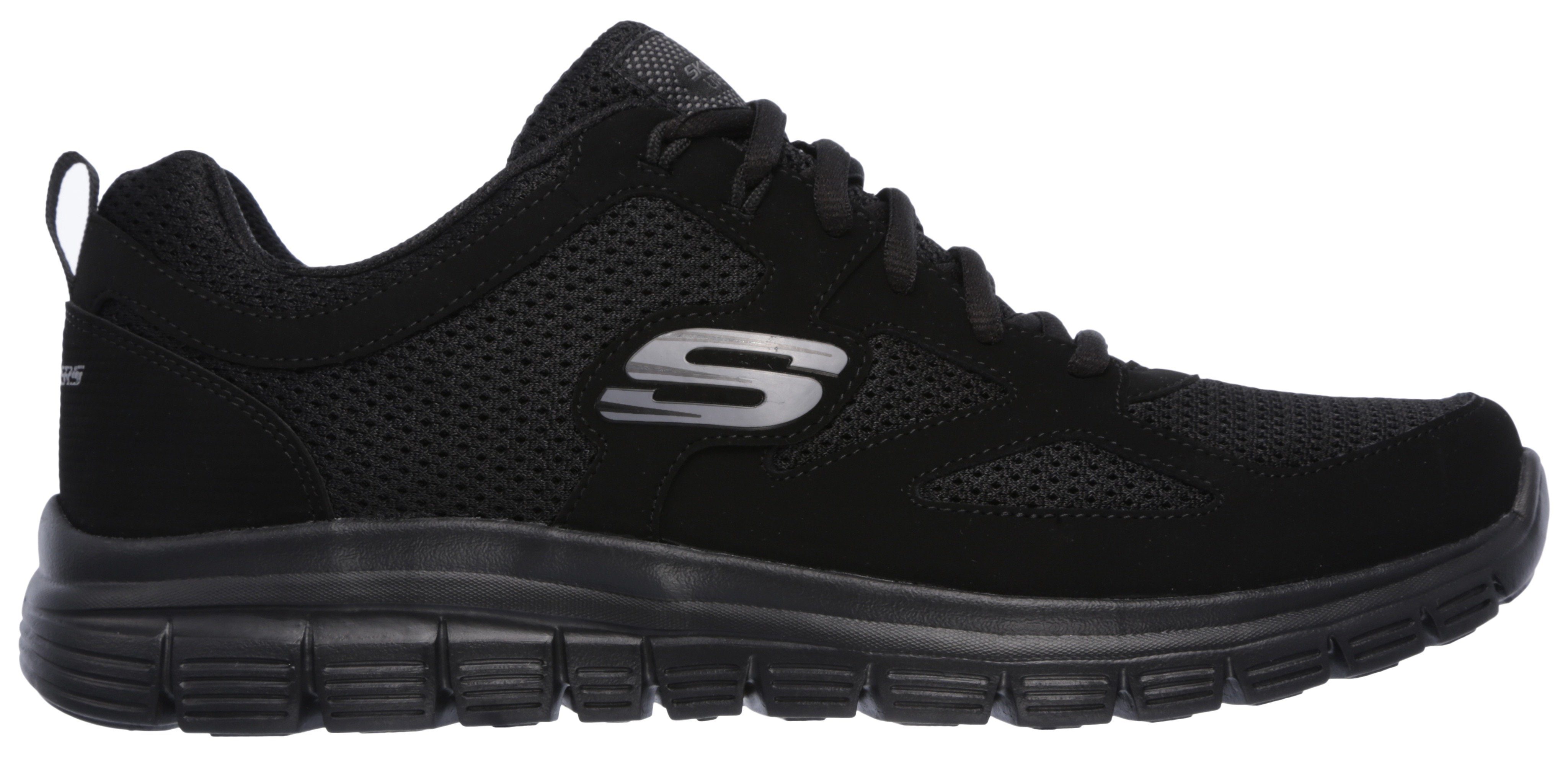 Skechers im black/black BURNS-AGOURA monochromen Look Sneaker