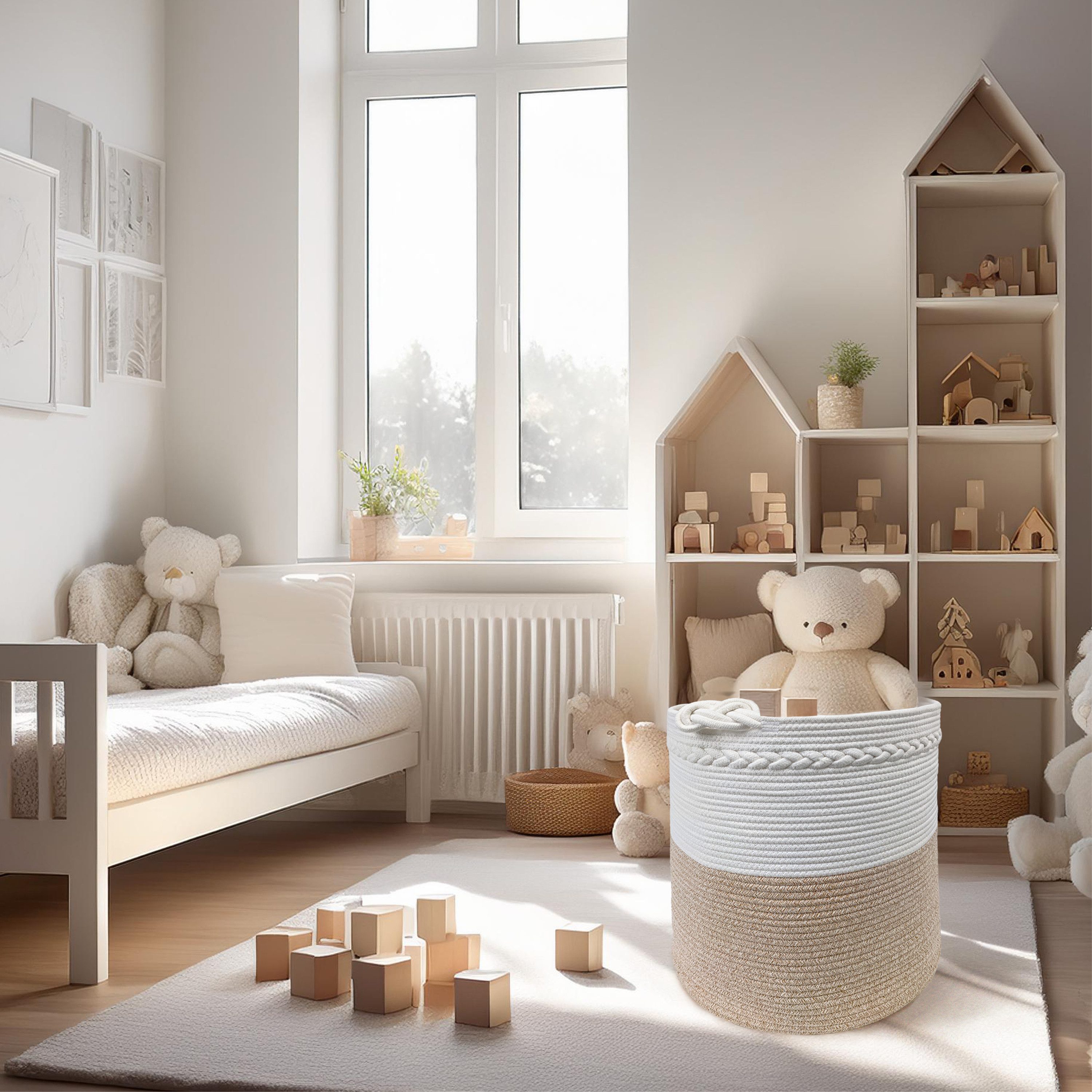 WIESEN.design Wäschekorb KNUT, Wäschekorb geflochten aus Baumwolle, faltbar günstig online kaufen