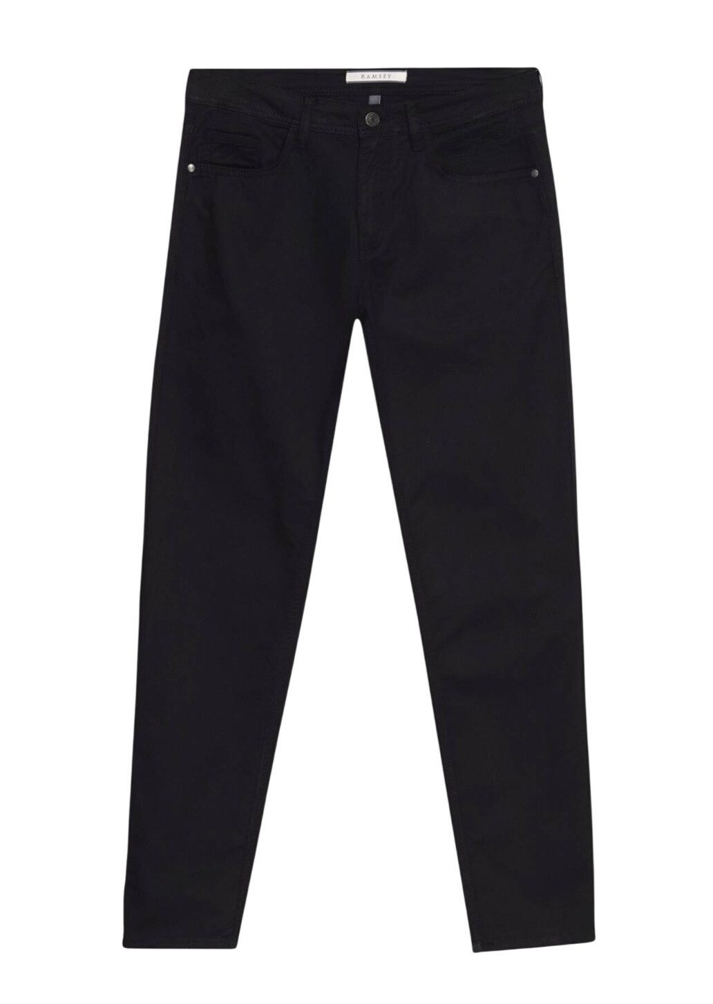 Chinohose Schwarze Baumwollhose Regular Fit