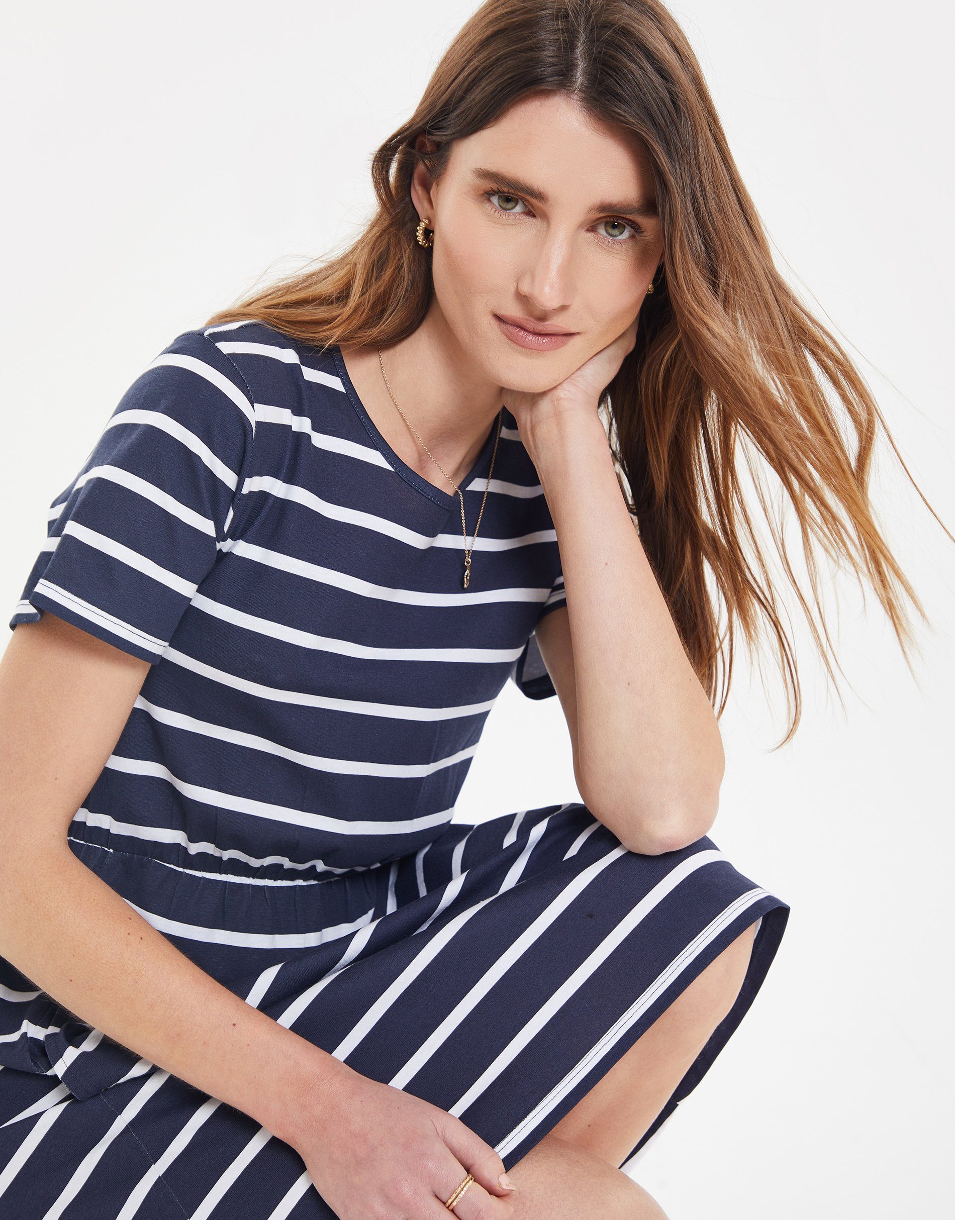 Stripe Threadbare with gestreift Pockets Dress Sommerkleid Minogue Short - THB