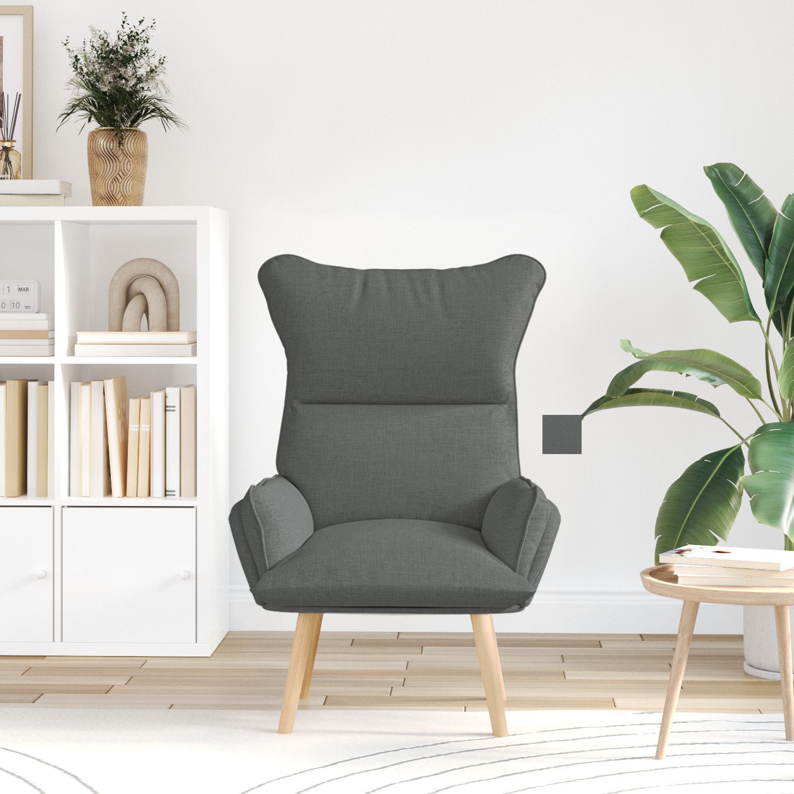 vidaXL Sessel Relaxsessel Dunkelgrau Stoff (1-St) günstig online kaufen