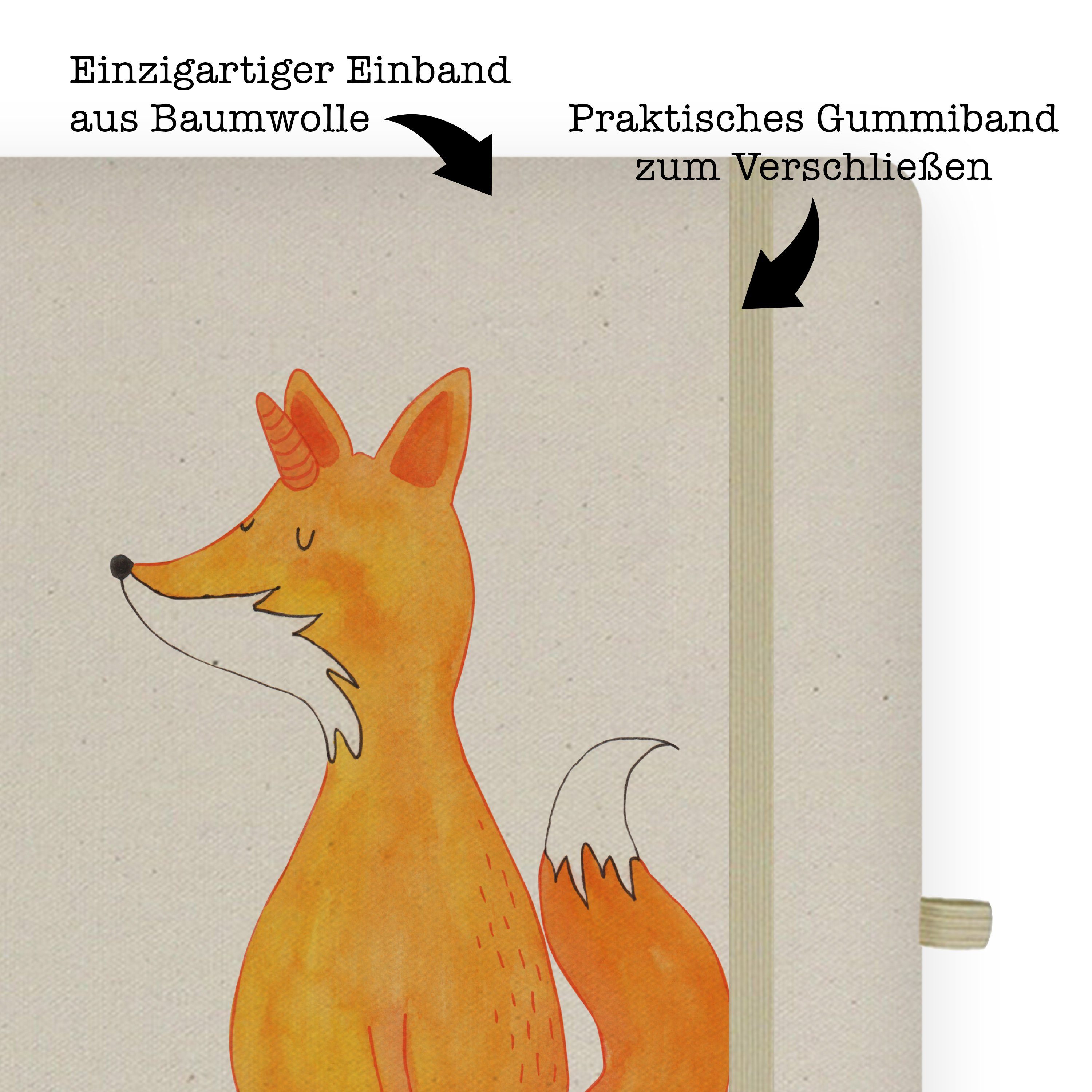 Mr. Panda Fuchshörnchen Wunsch Transparent Schreibbuch - Panda & Notizbuch Fuchshorn, Mrs. Mrs. - & Mr. Geschenk,