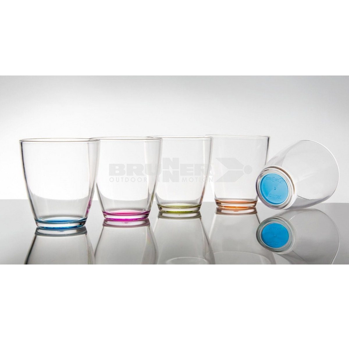 4 Gläser Weinglas Wasserglas Saftglas Trinkglas Kunststoff Glas 370ml Gläser Set 