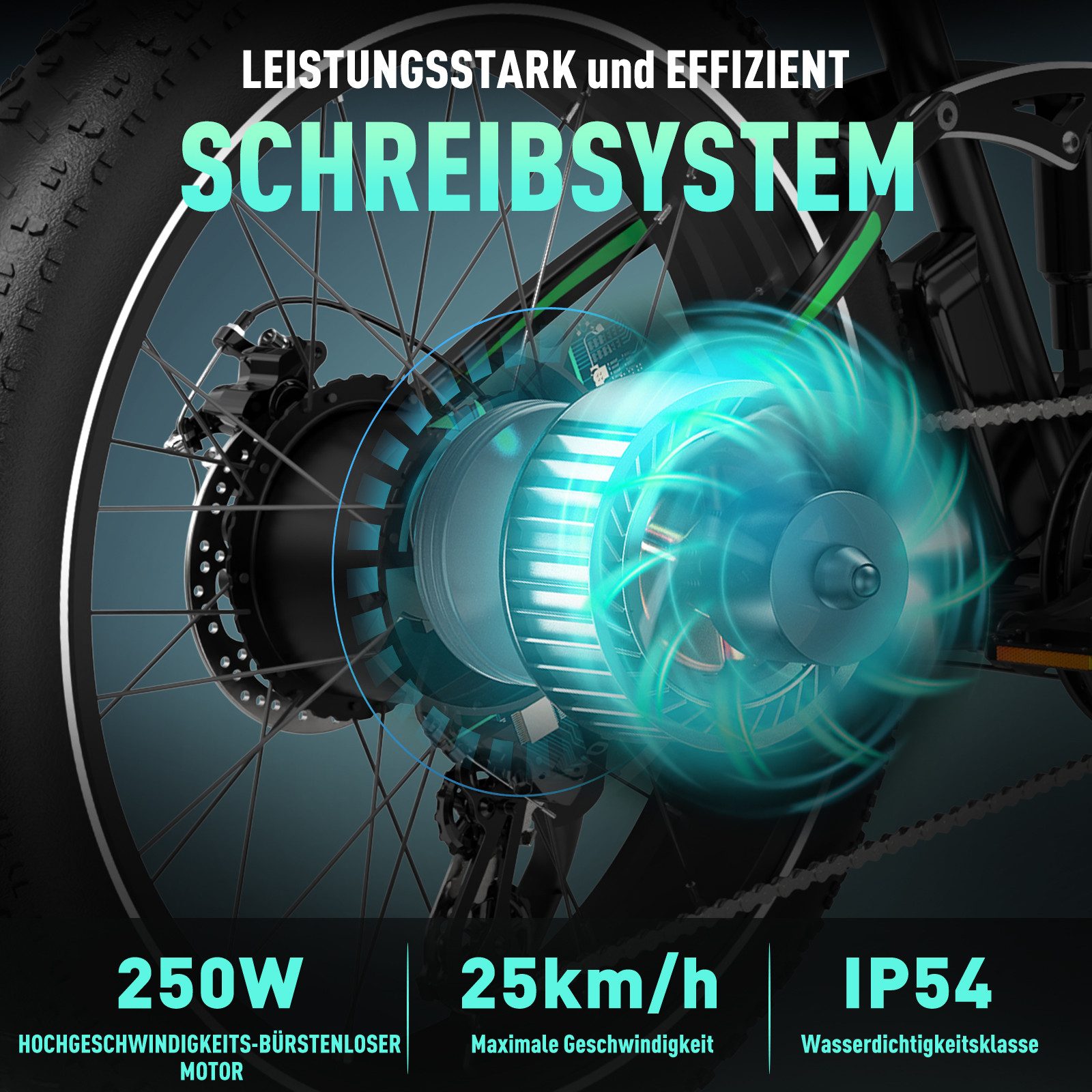 HITWAY E-Bike Mountainbike 26*4,0 Zoll Elektrofahrrad EMTB mit 48V15Ah Samsung Akku, 7 Gang shimano shimano Schaltwerk, Kettenschaltung, 250W Heckmotor, 720 Wh, Pedelec mit 2 Stoßdämpfer, APP Funktion E-Mountainbike für Erwachsene