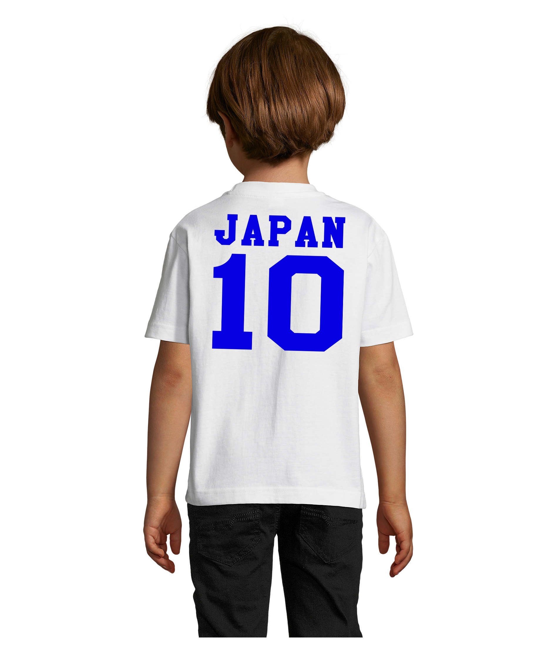 Blondie & Brownie T-Shirt Sport Asien Japan Meister Handball Kinder Fußball Trikot WM Blau/Weiss