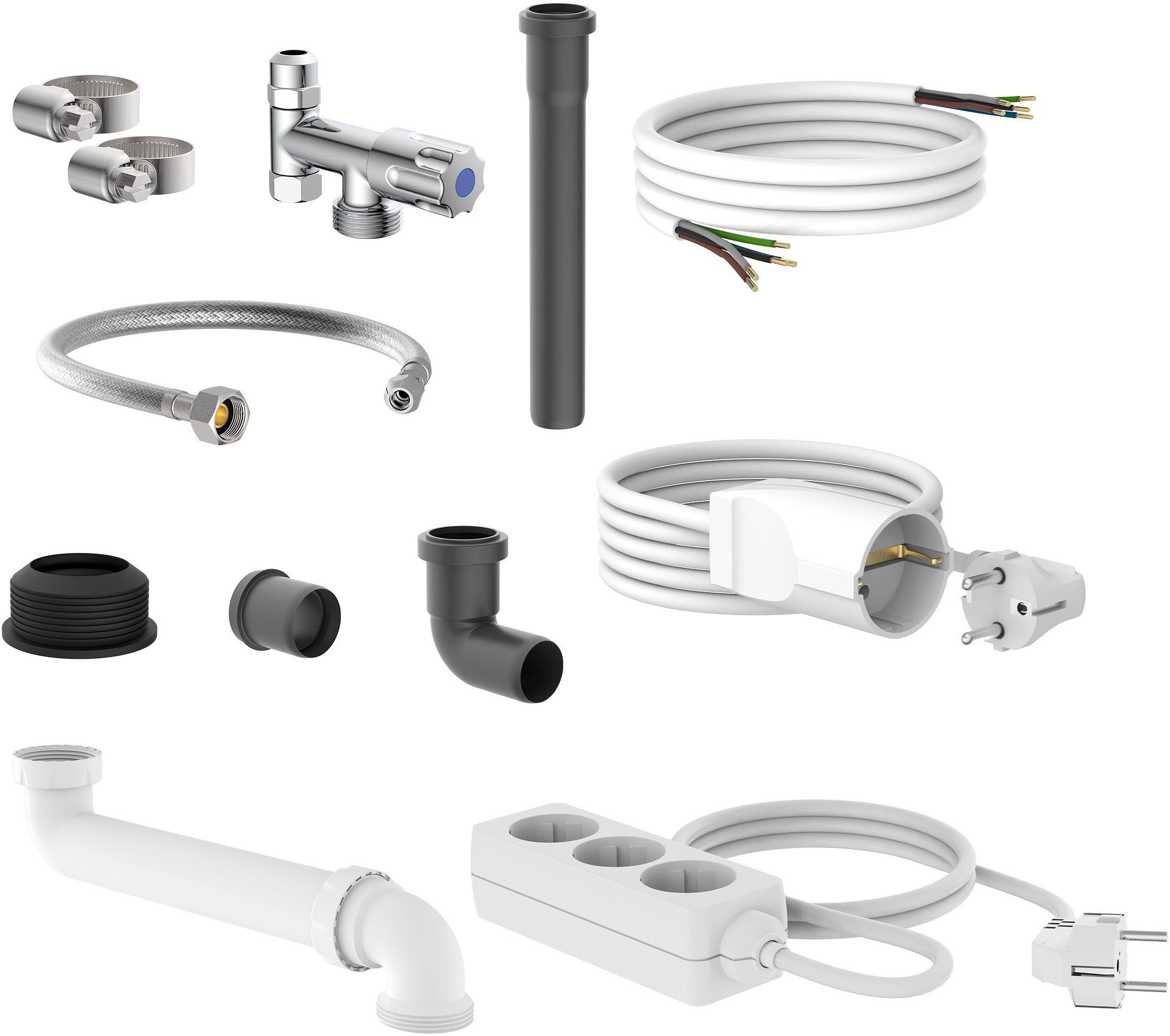 Schütte Montagewerkzeug, B: 18 cm, L: 20,7 cm, (Set, 12-tlg), Montageset für Küche und Elektro, wieder verwendbar