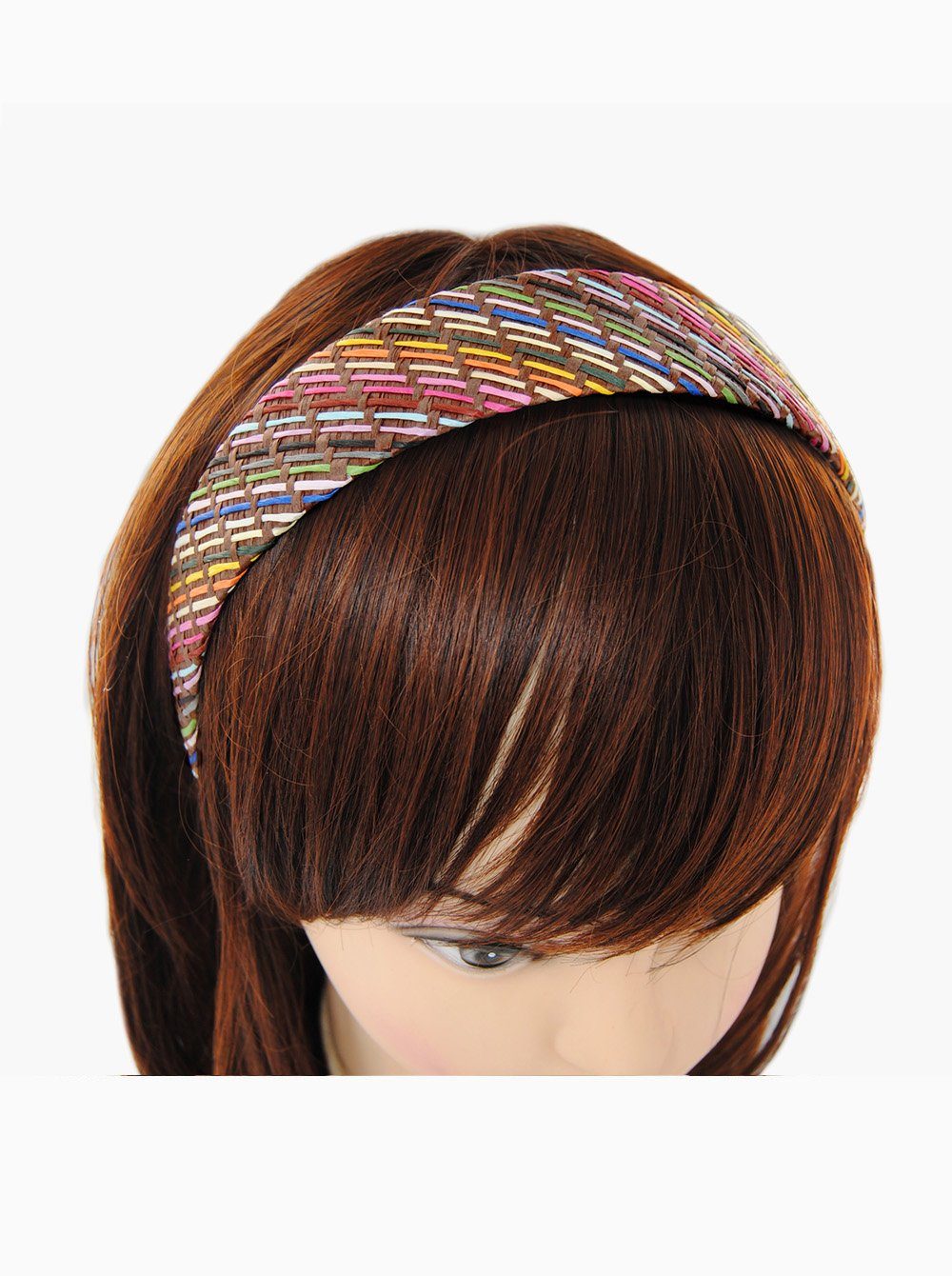 Damen Schmuck axy Haarreif Breiter Haarreif in Bast-Optik mit geflochtener Oberfläche, Sommerlich Damen Haareifen Haarband