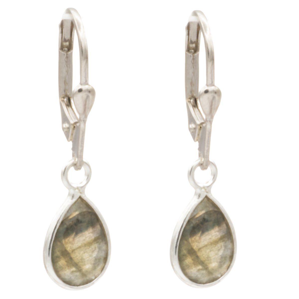 Bella Carina Paar Ohrhänger Ohrringe mit Labradorit, Brisur Haken 925 Silbe günstig online kaufen