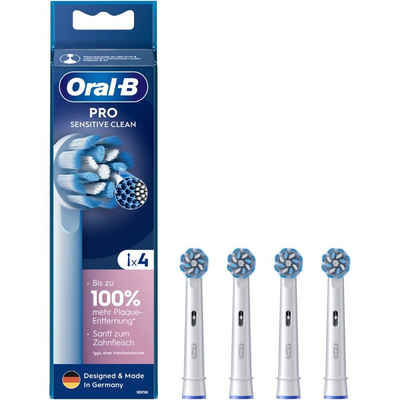 Oral-B Aufsteckbürsten Pro Sensitive Clean 4er - Aufsteckbürsten - weiß