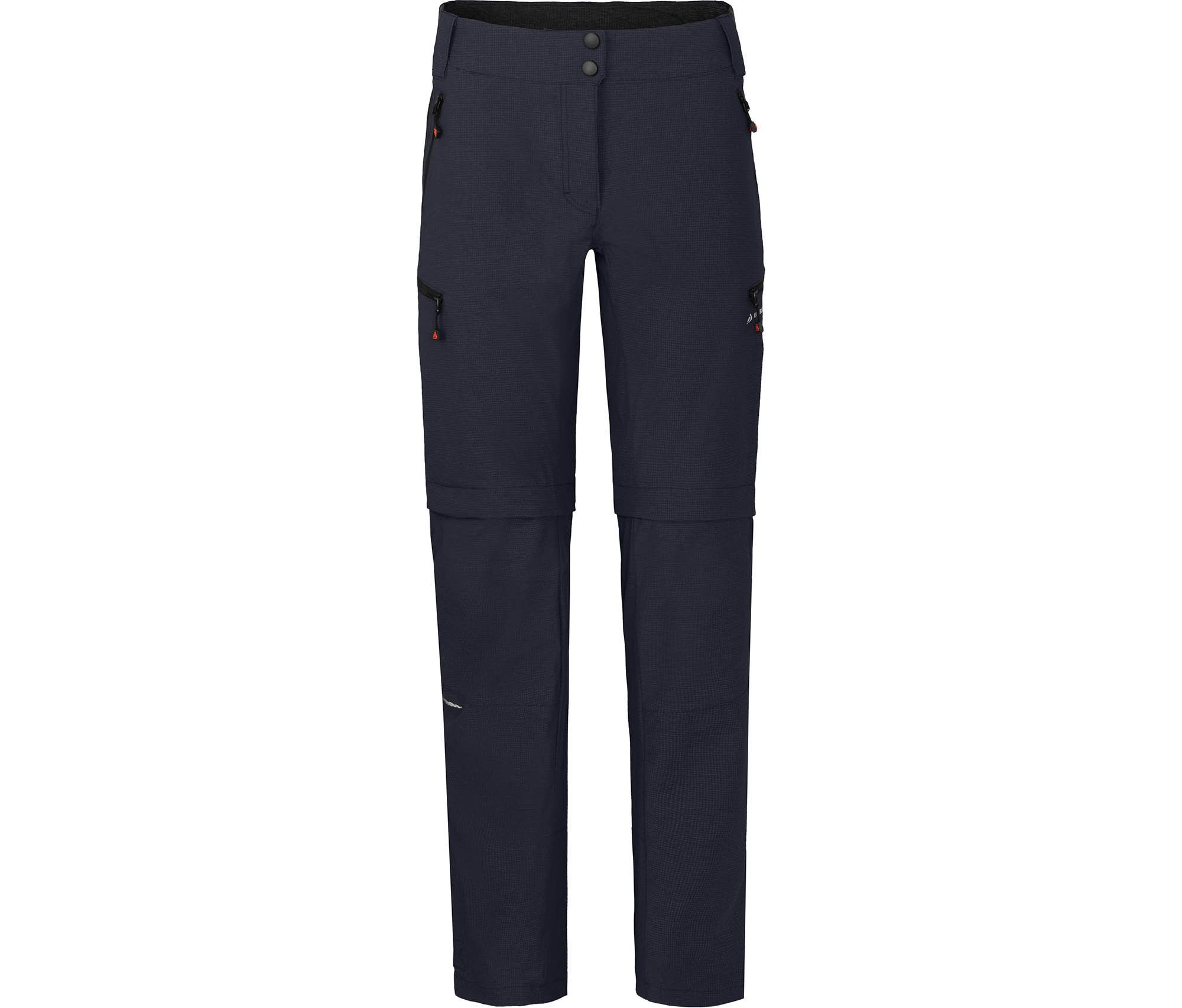 Bergson Zip-off-Hose VALLI zip-off Damen Radhose, robust elastisch, Normalgrößen, Nacht blau
