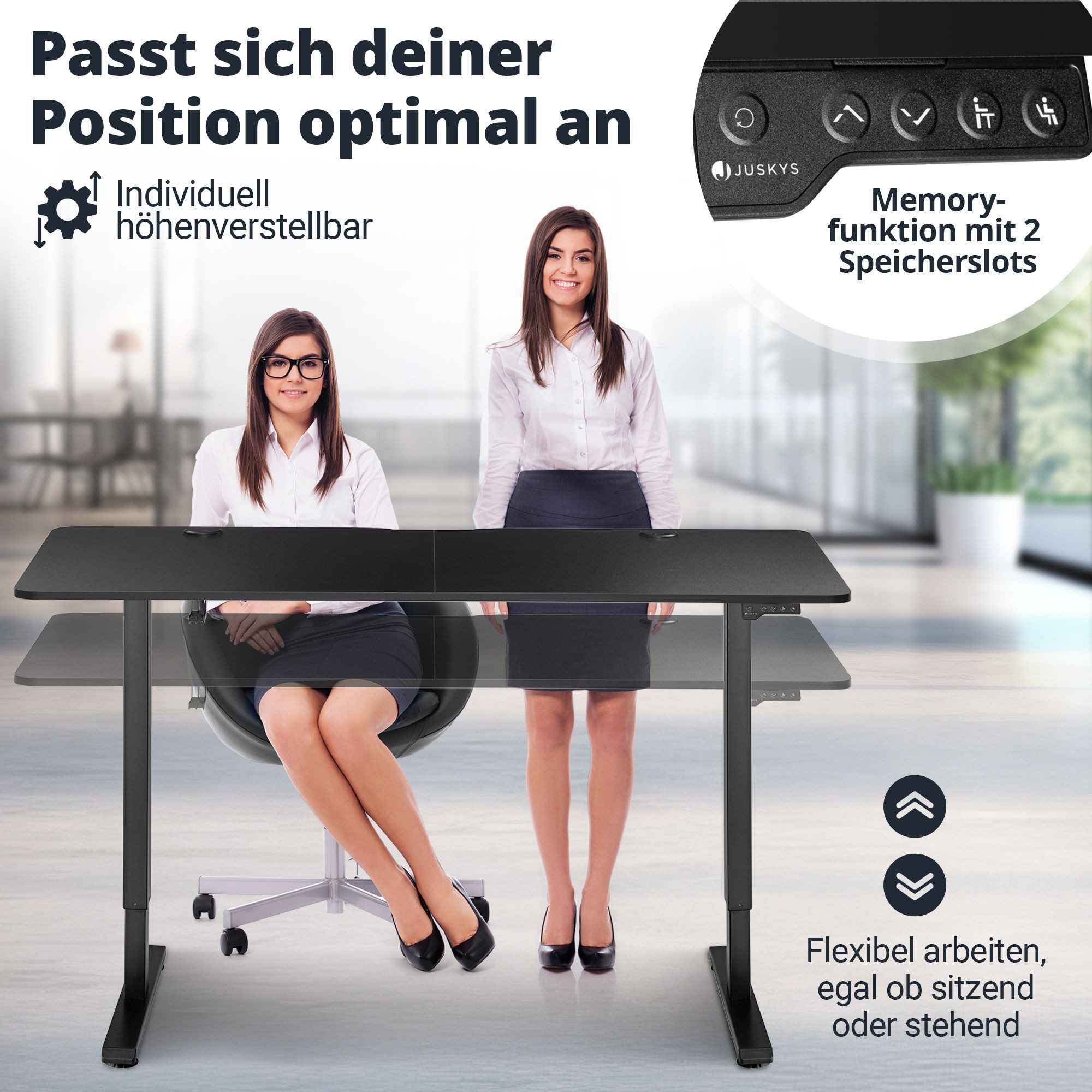 Juskys Schreibtisch Office Stand, 120 x günstig online kaufen