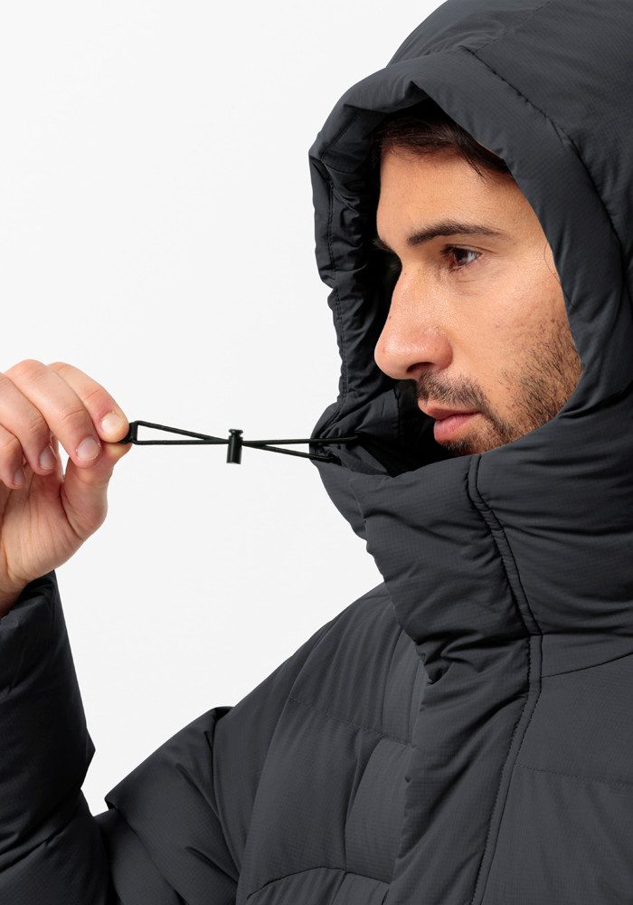 Jack Wolfskin Daunenjacke ROEMERTOR JKT M, Schützt vor Wind