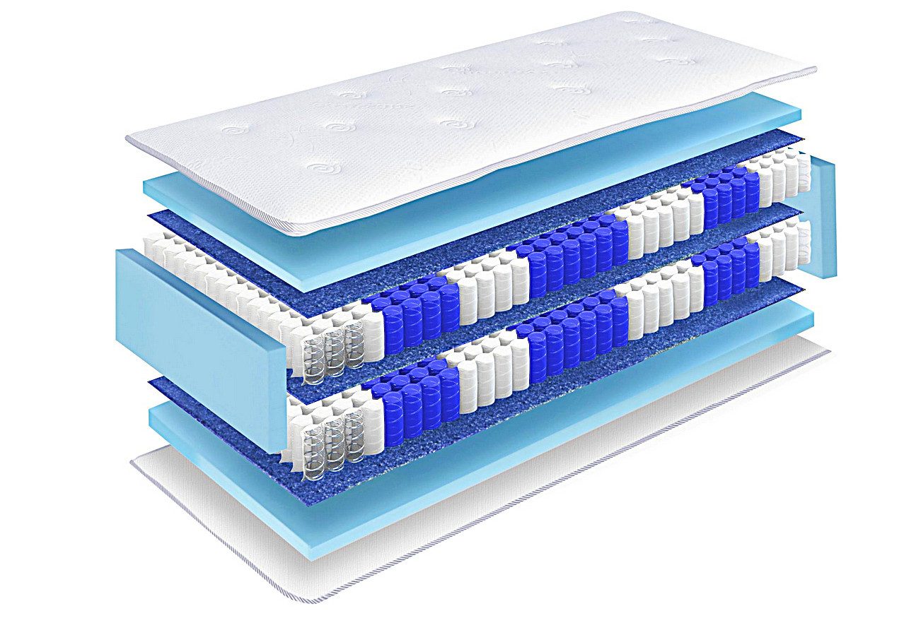 Boxspringmatratze 33cm hoch XXL, Doppel Taschenfederkern Matratze, TerraMed günstig online kaufen