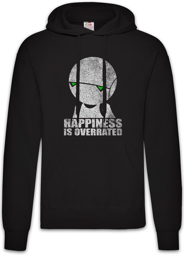 Hoodie Happiness Is Overrated Herren Hoodie Depression Depressiv Android