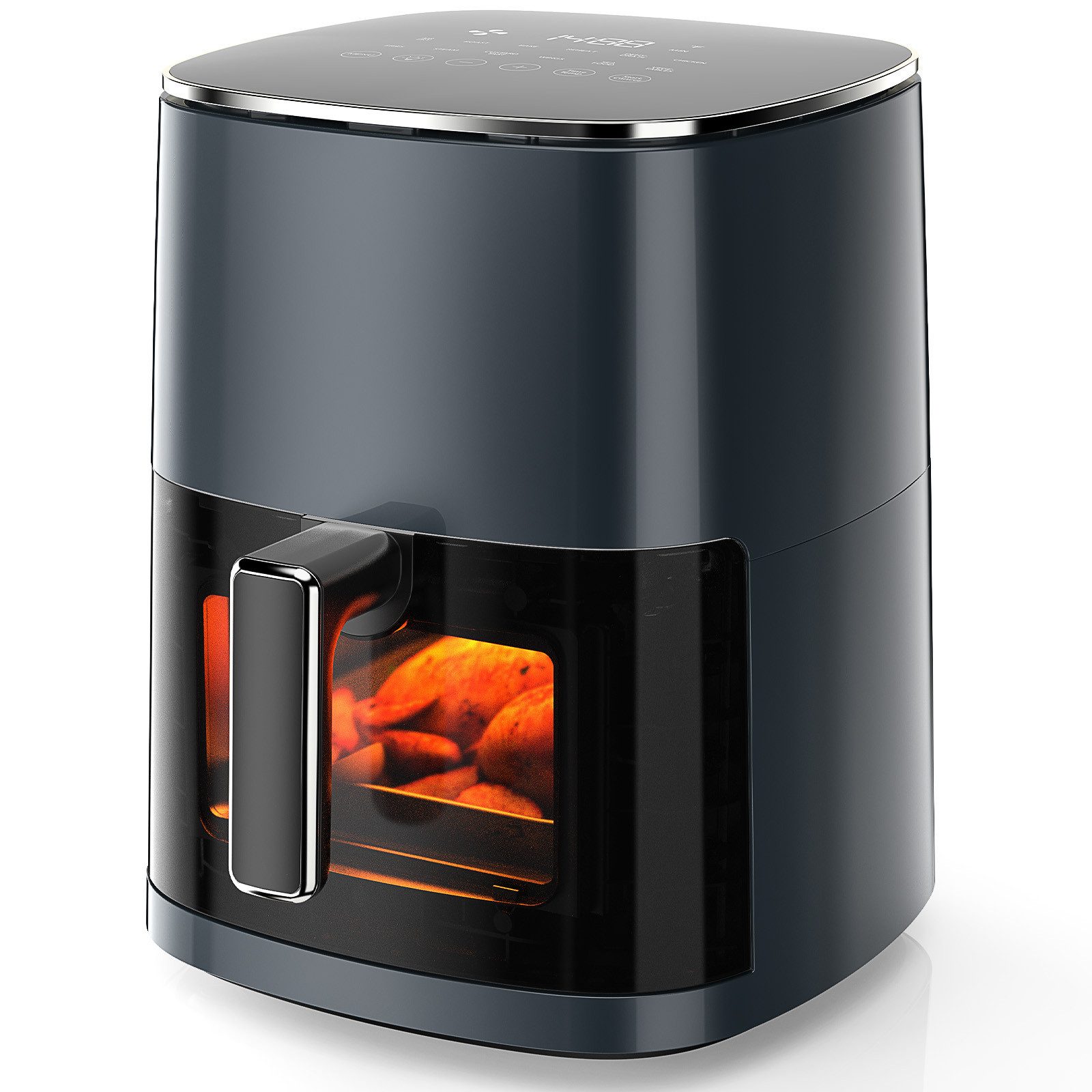 DUMOS Heißluftfritteuse, 6,34 QT – XXL Air Fryer mit Digitaldisplay, 8 Kochprogramme