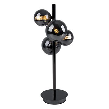 etc-shop LED Tischleuchte, Leuchtmittel inklusive, Warmweiß, Kugel Tischleuchte chrom Nachttischleuchte LED Tischlampe für