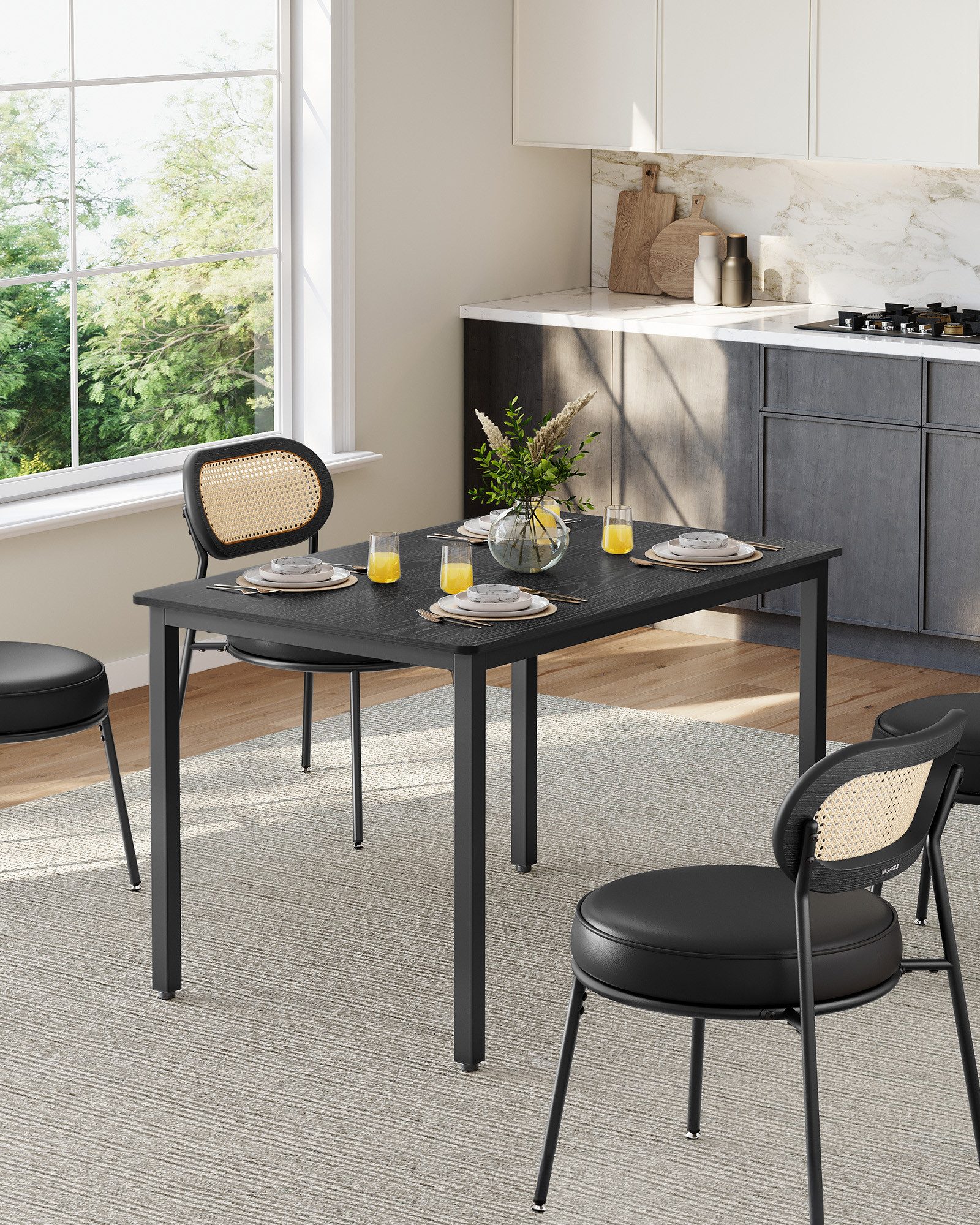 VASAGLE Esstisch Esszimmertisch, Küchentisch, 70 x 110 x 77 cm, für 4 Perso günstig online kaufen