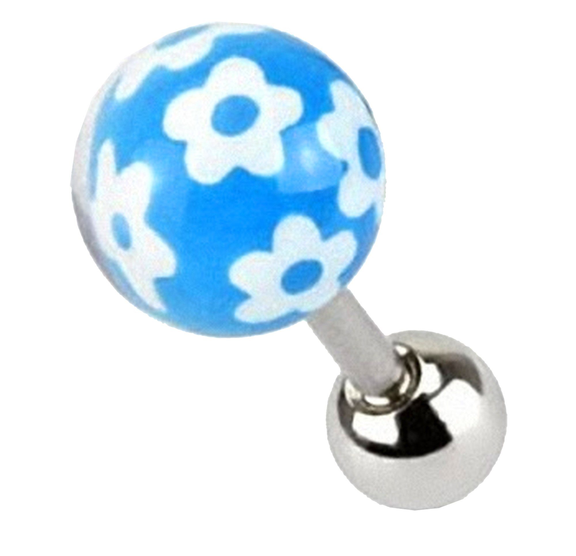 Piercing-Set Piercing Ohr Helix Tragus Epoxy Kugel Blume