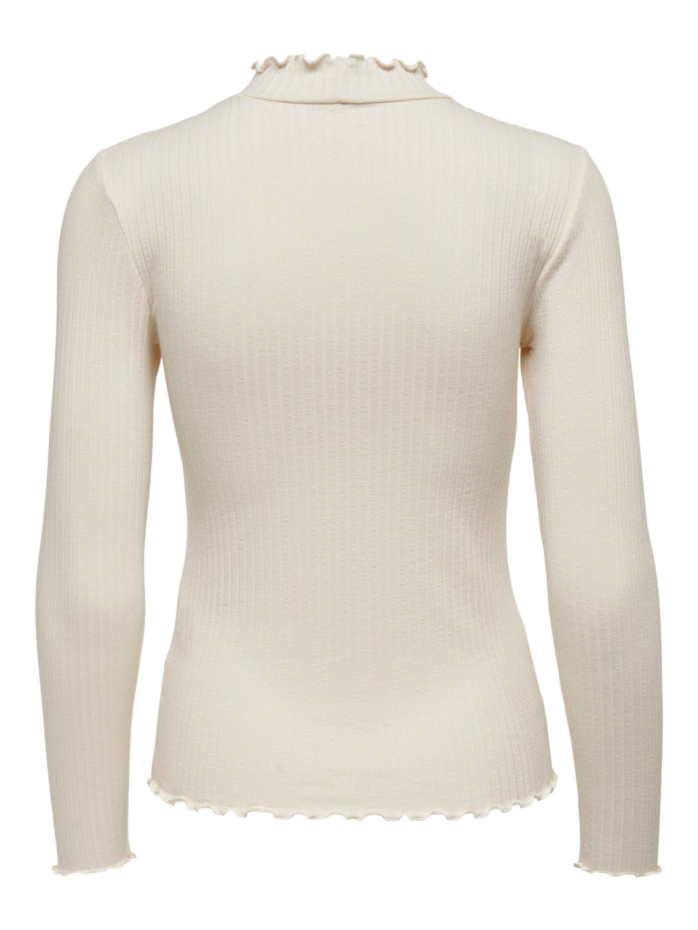 JDY Langarmbluse "JDYFRANSISKA L/S HIGHNECK TOP JRS NOOS", mit gewellten Sä günstig online kaufen