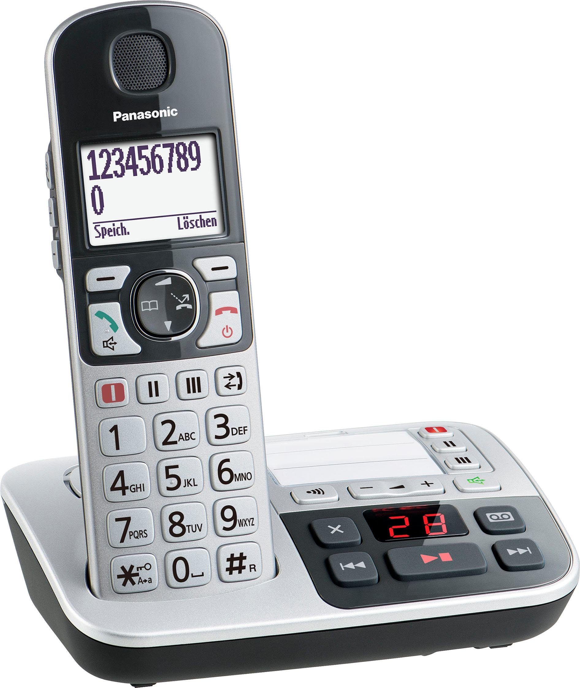 Panasonic KX-TGE520 Seniorentelefon (Mobilteile: 1, inkl. Anrufbeantworter)