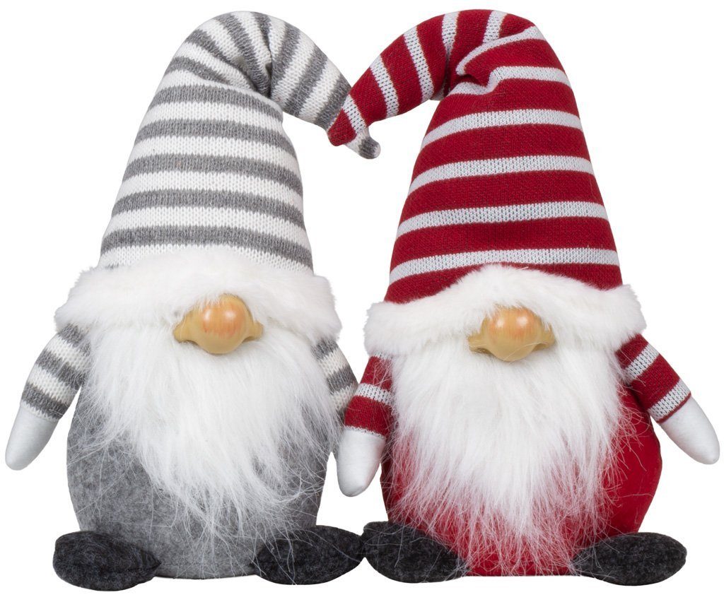 Weihnachtsfigur sitzender Wichtel 21cm (38cm)