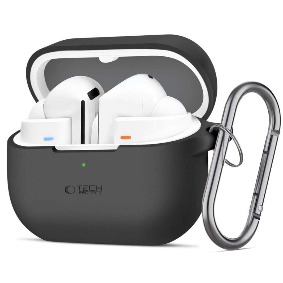 TECH PROTECT Kopfhörer-Schutzhülle für Samsung Galaxy Buds 3 / 3 Pro, Mit Karabiner und kabelloser Ladefunktion