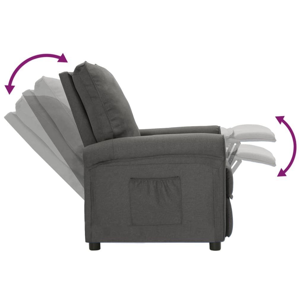 Stoff TV-Relaxsessel Sessel furnicato Dunkelgrau