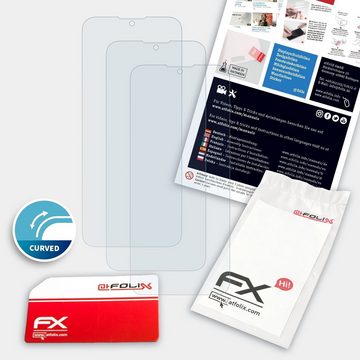 atFoliX Schutzfolie Displayschutzfolie für Nokia C5 Endi, (3 Folien), Ultraklar und flexibel