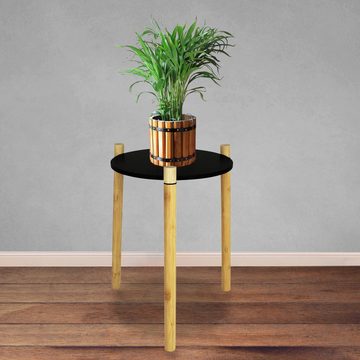 Centi Beistelltisch Couchtisch Bambusfüsse Größenwahl Nachtisch Wohnzimmertisch Holztisch, Sofatisch Holz Beistell Tisch Beistell-Tisch Teetisch Dreibeintisch