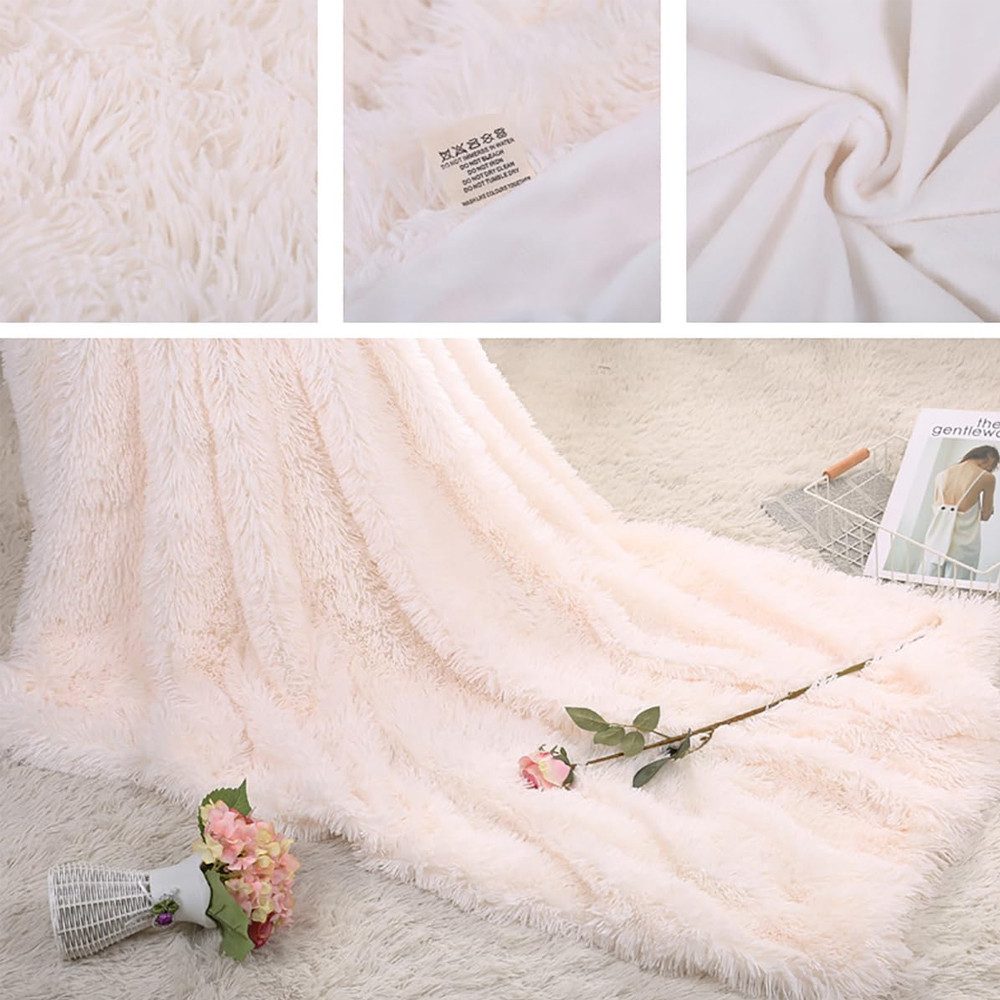 Wohndecke Kuscheldecke Flauschig,Ultraweiche Fleecedecke Leichte Warme Sofadecke, TUWENA, Wohn Kuscheldecke, Gemütliche Couchdecke, Atmungsaktiv & Pflegeleicht – Bild 3 von 5