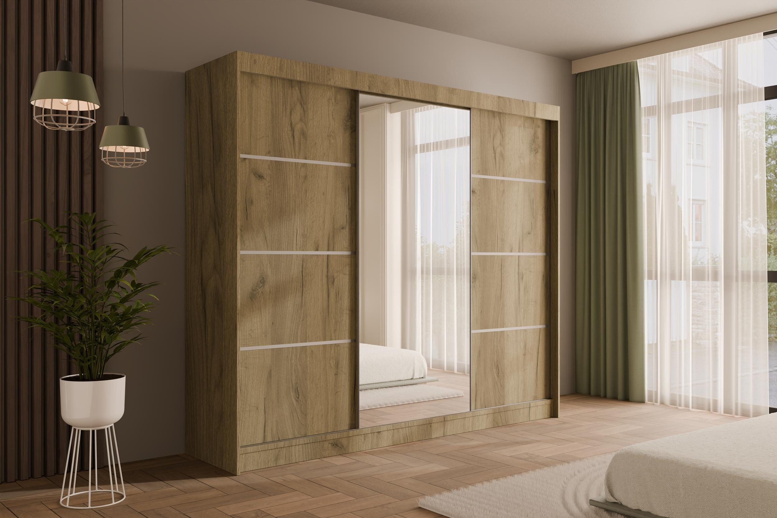 ALTDECOR Schiebetürenschrank PAOKI (Kleiderschrank Garderobenschrank mit günstig online kaufen