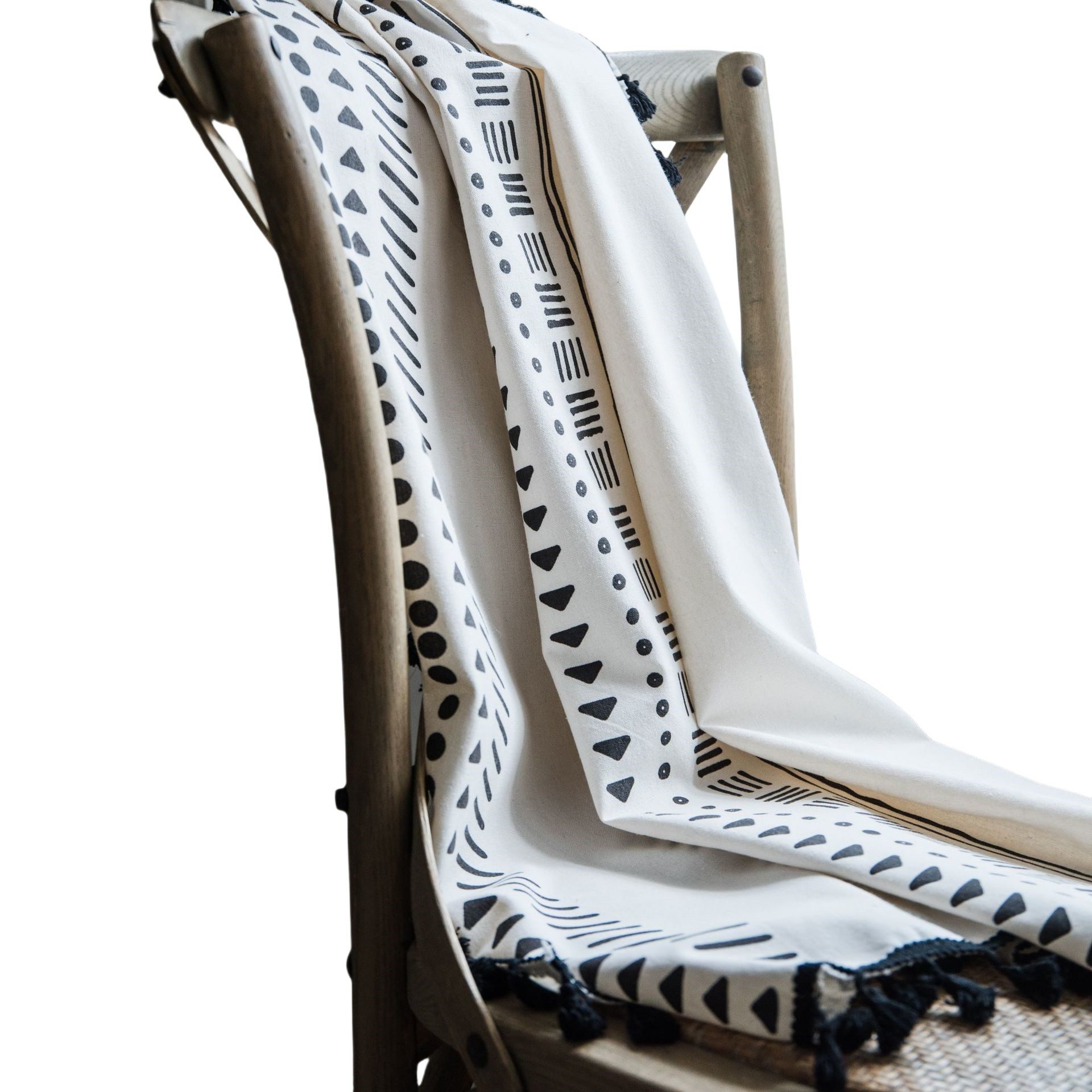 Coonoor Verdunkelungsvorhang Boho Gardine Vorhang transparent mit Ösen Lein günstig online kaufen