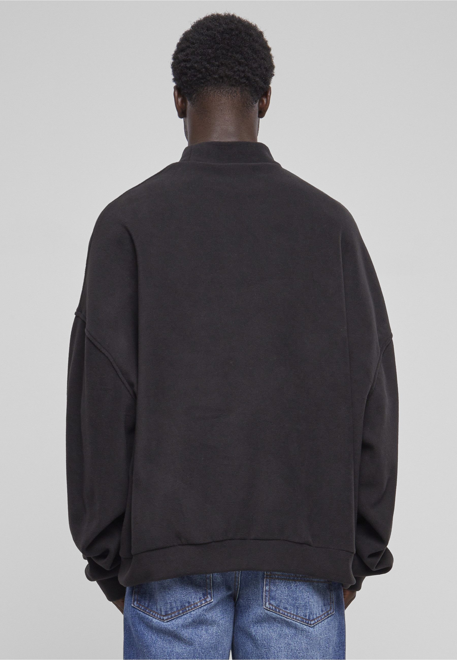 URBAN CLASSICS Rundhalspullover Urban Classics Herren Oversized Polar Fleece Crew (1-tlg)