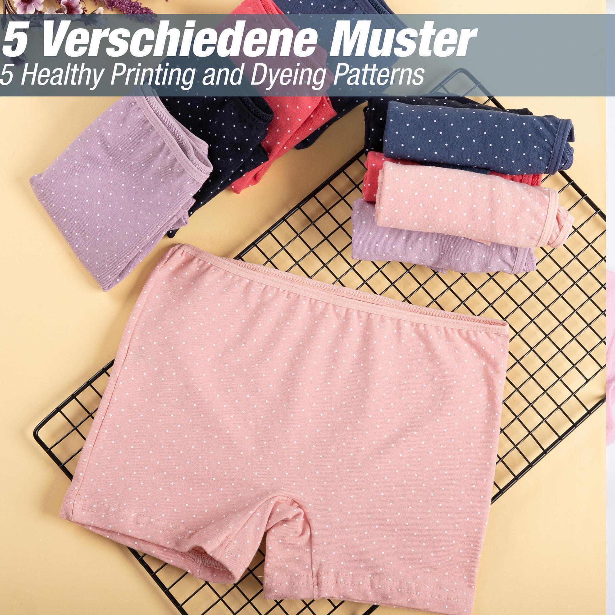 LOREZA Panty 10 Mädchen Pantys aus Baumwolle Unterwäsche - Punkte (Spar-Packung, 10-St) – Bild 2 von 5